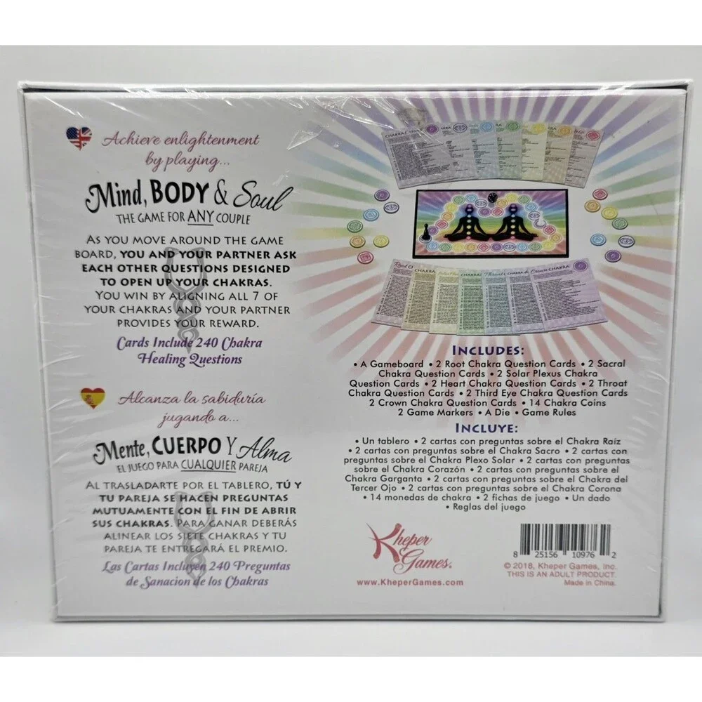 Mind Body And Soul Board Game Night Couples Heal Your Chakras With Your Lover